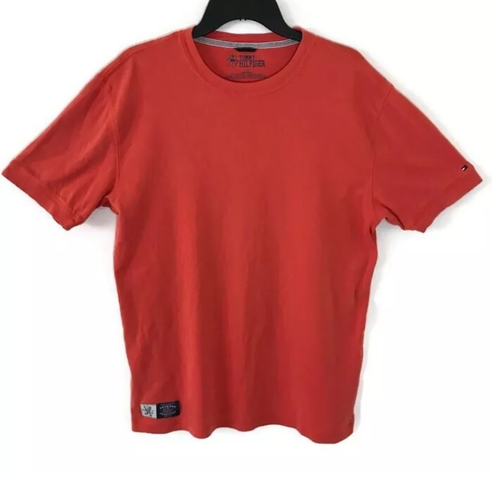 Tommy Hilfiger Mens T-Shirt Red American Tradition